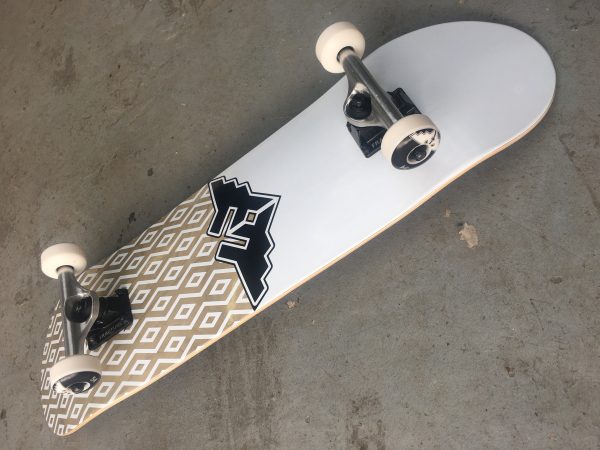 Complete skateboard. 8.25”