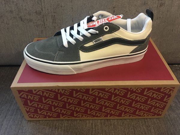 Vans skate shoes grey/white size 8